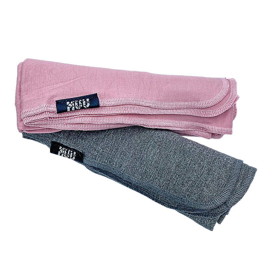 BabyMuu - Pack 2 Muu Tuto - Liso - Gris y Rosa Palo