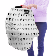 Cargar imagen en el visor de la galería, Muu Milk Diseño Corazones Negro

