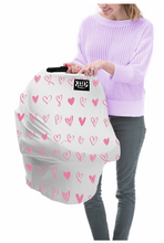 Cargar imagen en el visor de la galería, Protector Multiuso - 5en1 - Muu Milk - Corazones - Rosado
