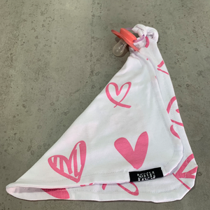 Muu tutito + portachupete Corazones Rosado